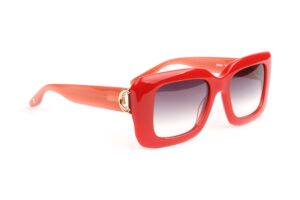 Bulget  Sonnenbrille BG9247 52H01 in Rot – 45° Seitenansicht