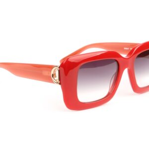 Bulget  Sonnenbrille BG9247 52H01 in Rot – 45° Seitenansicht