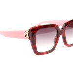Bulget  Sonnenbrille BG9249 55E03 in Rot – 45° Seitenansicht