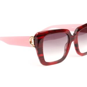 Bulget  Sonnenbrille BG9249 55E03 in Rot – 45° Seitenansicht