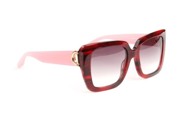 Bulget Sonnenbrille BG9249 55E03 – 45° Seitenansicht Bulget Sonnenbrille BG9249 55E03 in Rot – 45° Seitenansicht