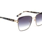 Bulget Quadrat Sonnenbrille BG3369 5706A in Gold – 45° Seitenansicht