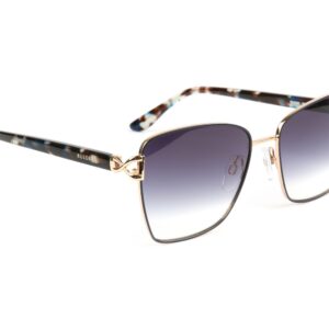Bulget Quadrat Sonnenbrille BG3369 5706A in Gold – 45° Seitenansicht