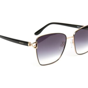 Bulget Quadrat Sonnenbrille BG3369 5709A in Gold – 45° Seitenansicht