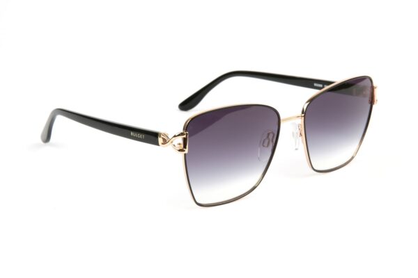 Bulget Quadrat Sonnenbrille BG3369 5709A in Gold – 45° Seitenansicht
