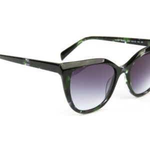 Bulget Quadrat Sonnenbrille BG9261 53G21 in Schwarz – 45° Seitenansicht