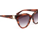 Bulget Rund Sonnenbrille BG9263 55E01 in Braun – 45° Seitenansicht