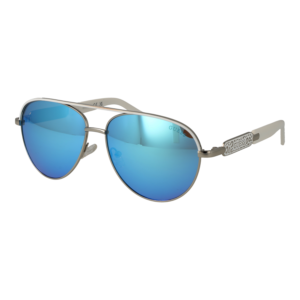 Guess Pilotenbrille Sonnenbrille GF0287 5706X in Silber – 45° Seitenansicht