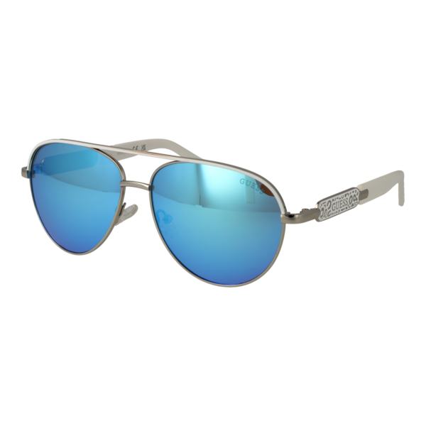 Guess Pilotenbrille Sonnenbrille GF0287 5706X in Silber – 45° Seitenansicht