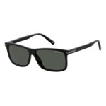 Polaroid Rechteck Sonnenbrille PLD 2075/S/X 59807M9 in Schwarz – 45° Seitenansicht