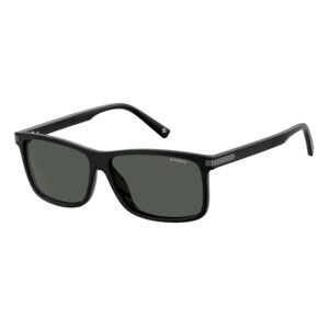 Polaroid Rechteck Sonnenbrille PLD 2075/S/X 59807M9 in Schwarz – 45° Seitenansicht