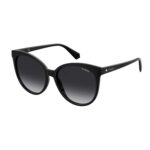 Polaroid Katzenaugen Sonnenbrille PLD 4086/S 57807WJ in Schwarz – 45° Seitenansicht