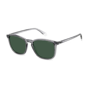 Polaroid Rechteck Sonnenbrille PLD 4139/S 54KB7UC in Grau – 45° Seitenansicht