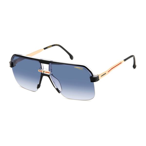 Carrera Rechteck Sonnenbrille CARRERA 1066/S 637C508 in Schwarz – 45° Seitenansicht