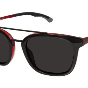 New Balance Sonnenbrille NB6046 53C03 in Schwarz – 45° Seitenansicht