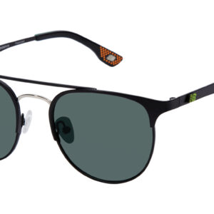 New Balance Sonnenbrille NB6048 50C03 in Grün – 45° Seitenansicht