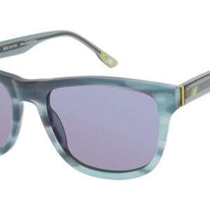 New Balance Sonnenbrille NB6068 53C03 in Türkis – 45° Seitenansicht