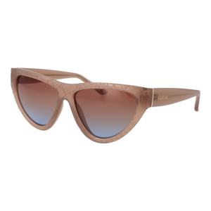 Guess Katzenaugen Sonnenbrille GU00151 5757F in Beige – 45° Seitenansicht