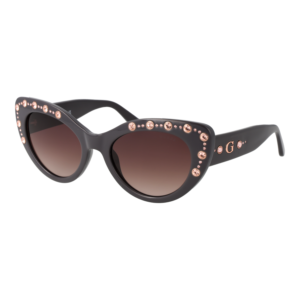 Guess Katzenaugen Sonnenbrille GU00163 5420F in Grau – 45° Seitenansicht