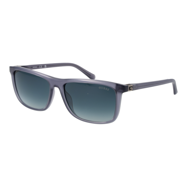 Guess Rechteck Sonnenbrille GU00169 5820W in Grau – 45° Seitenansicht