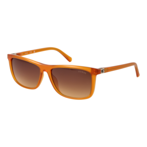 Guess Rechteck Sonnenbrille GU00169 5844F in Orange – 45° Seitenansicht
