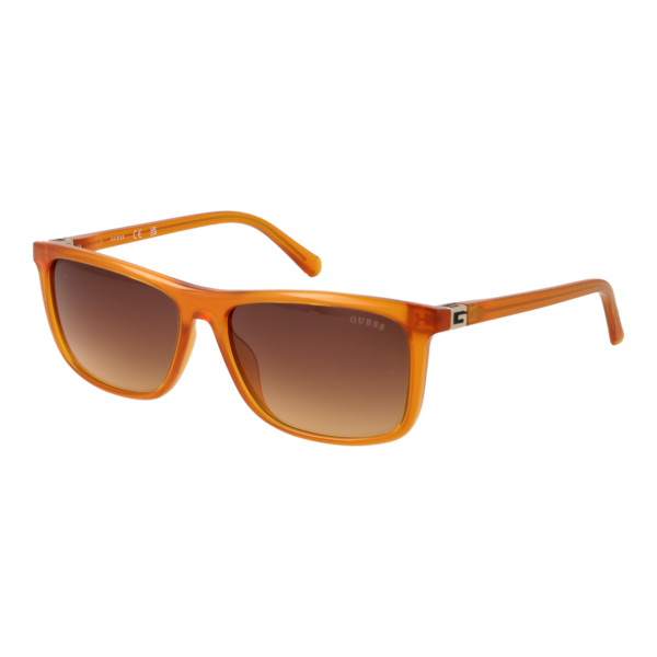 Guess Rechteck Sonnenbrille GU00169 5844F in Orange – 45° Seitenansicht