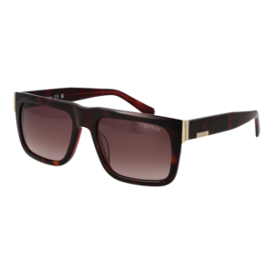 Guess Rechteck Sonnenbrille GU00171 5456F in Braun – 45° Seitenansicht