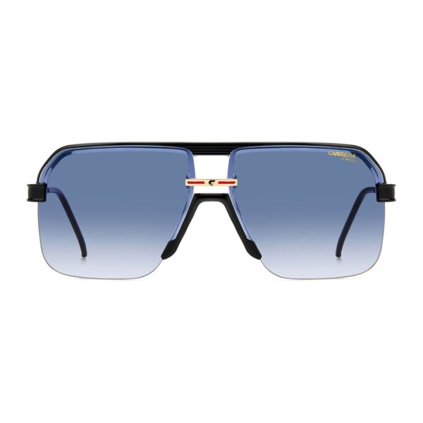 Carrera Sonnenbrille CARRERA 1066/S 637C508 – Frontansicht mit Metall Rahmen und Blau Gläsern