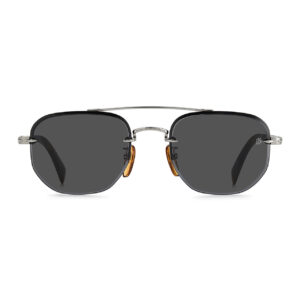 David Beckham Sonnenbrille DB 1078/S 5285KIR – Frontansicht mit Metall Rahmen und Grau Gläsern