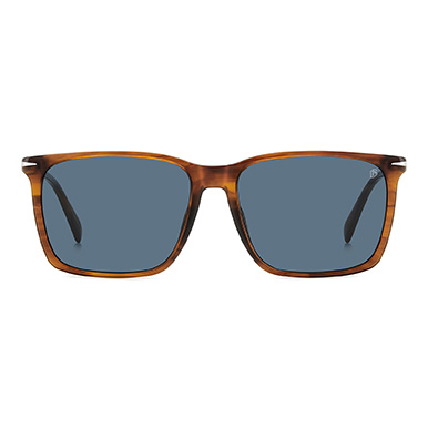 David Beckham Sonnenbrille DB 1145/G/S 59EX4KU – Frontansicht mit Azetat Rahmen und Blau Gläsern