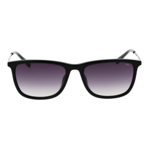 Fila Sonnenbrille SFI214 550700 – Frontansicht mit Edelstahl Rahmen und Grau Gläsern