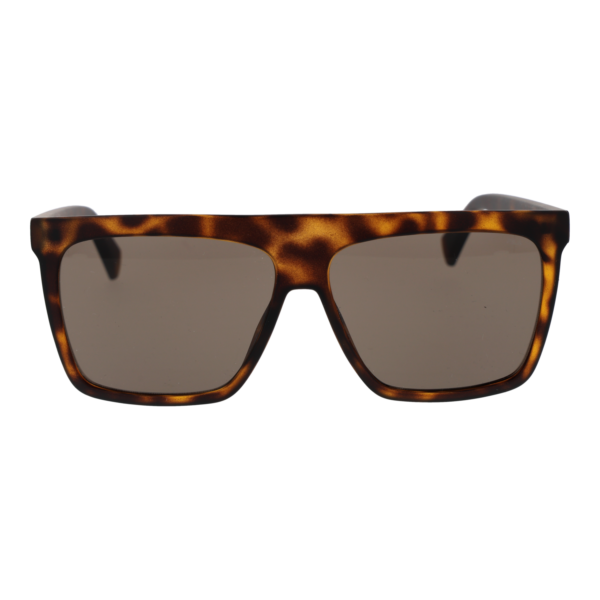 Fila Sonnenbrille SFI834 600Z74 – Frontansicht mit Kunststoff Rahmen und Braun Gläsern