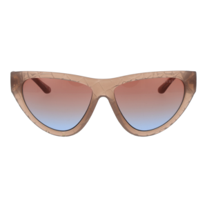 Guess Sonnenbrille GU00151 5757F – Frontansicht mit Kunststoff Rahmen und Rosa Gläsern