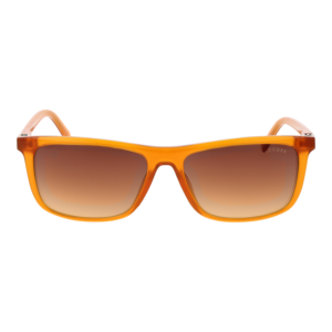 Guess Sonnenbrille GU00169 5844F – Frontansicht mit Kunststoff Rahmen und Braun Gläsern