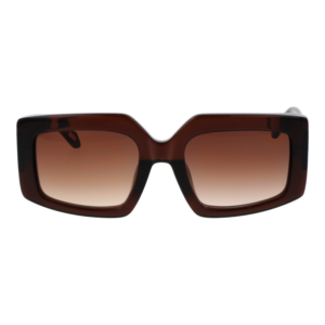 Just Cavalli Sonnenbrille SJC020 540AAK – Frontansicht mit Zellulose Azetat Rahmen und Braun Gläsern