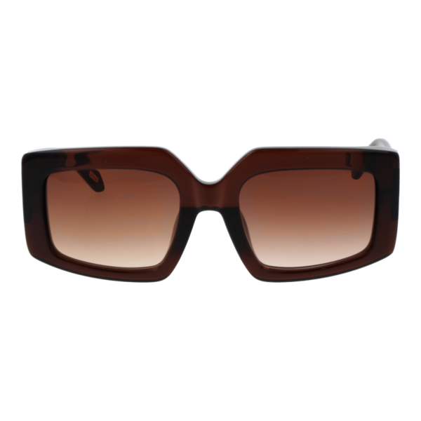 Just Cavalli Sonnenbrille SJC020 540AAK – Frontansicht mit Zellulose Azetat Rahmen und Braun Gläsern