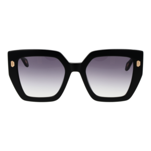 Just Cavalli Sonnenbrille SJC021 530700 – Frontansicht mit Zellulose Azetat Rahmen und Grau Gläsern