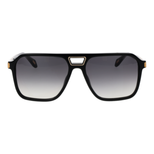 Just Cavalli Sonnenbrille SJC036 590700 – Frontansicht mit Zellulose Azetat Rahmen und Grau Gläsern