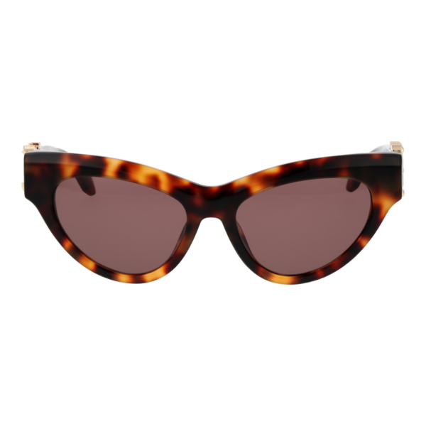 Just Cavalli Sonnenbrille SJC109 530829 – Frontansicht mit Zellulose Azetat Rahmen und Braun Gläsern