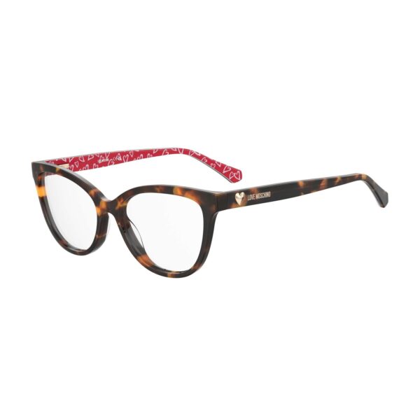 Moschino Love Brille MOL640 542VM – 45° Seitenansicht Moschino Love )} Brille MOL640 542VM in Braun
