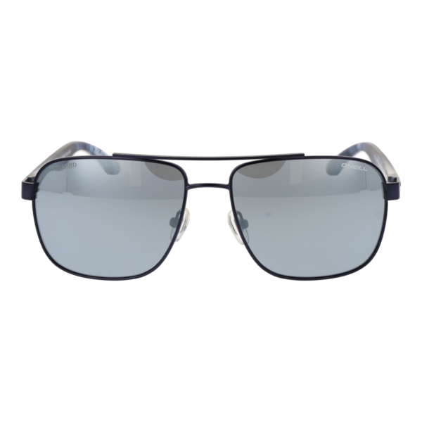 O'Neill Sonnenbrille ONS Alameda 2.0 58006P – Frontansicht mit Metall Rahmen und Grau Gläsern