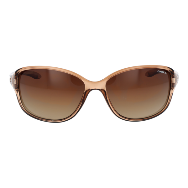 O'Neill Sonnenbrille ONS Anahola 2.0 61151P – Frontansicht mit Kunststoff Rahmen und Braun Gläsern