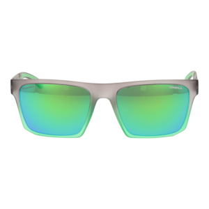 O'Neill Sonnenbrille ONS Beacons 2.0 55165P – Frontansicht mit Kunststoff Rahmen und Grau Gläsern