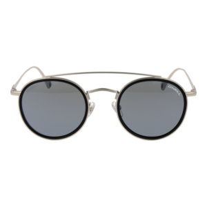 O'Neill Sonnenbrille ONS Carillo 2.0 50SIL – Frontansicht mit Edelstahl Rahmen und Grau Gläsern