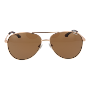 O'Neill Sonnenbrille ONS Pohnpei 2.0 59001P – Frontansicht mit Metall Rahmen und Braun Gläsern