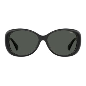 Polaroid Sonnenbrille PLD 4097/S 57807M9 – Frontansicht mit Metall Rahmen und Grau Gläsern