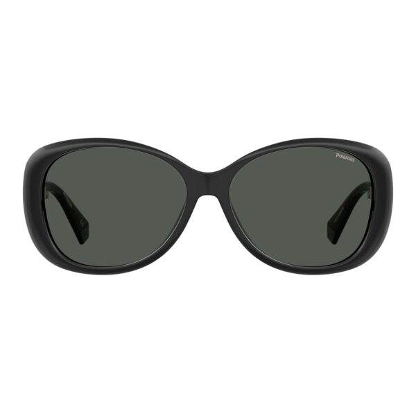 Polaroid Sonnenbrille PLD 4097/S 57807M9 – Frontansicht mit Metall Rahmen und Grau Gläsern