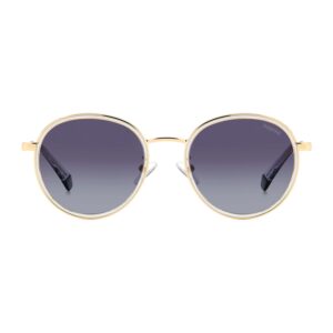 Polaroid Sonnenbrille PLD 4173/G/S/X 512F7WJ – Frontansicht mit Edelstahl Rahmen und Grau Gläsern