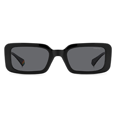 Polaroid Sonnenbrille PLD 6208/S/X 52807M9 – Frontansicht mit Polycarbonat Rahmen und Grau Gläsern