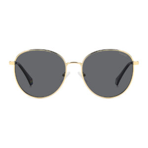 Polaroid Sonnenbrille PLD 6215/S/X 562F7M9 – Frontansicht mit Metall Rahmen und Grau Gläsern